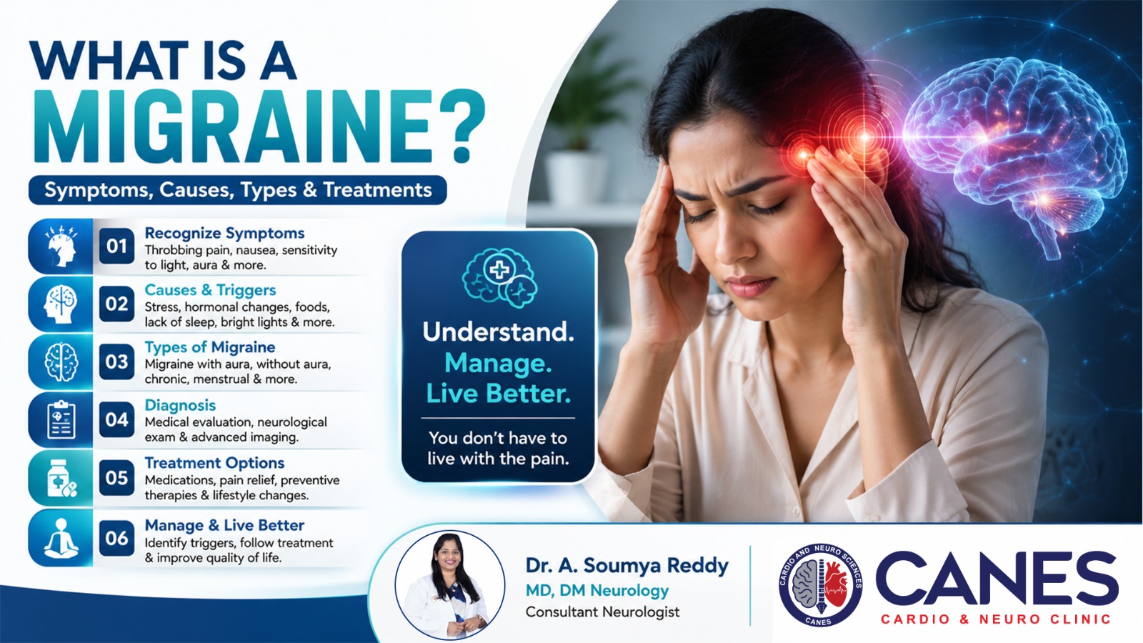 What Is a Migraine? Symptoms, Causes, Types & Treatments