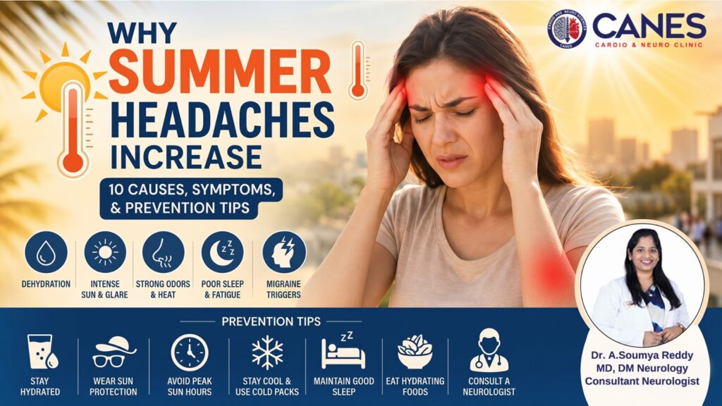 Summer Headaches - Dr Soumya Neurologist - CANES Clinic